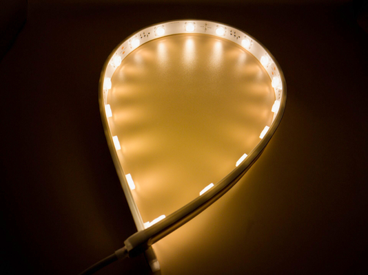 Monocromo TPU Flexible LED Lavadora de paredes 3000K Len Led Luces de banda