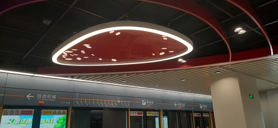 Tipo de figura irregular Iluminación de techo de anillo LED 260W Iluminación de suspensión LED circular